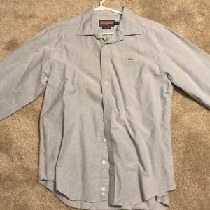 Blue vineyard vine long sleeve button up